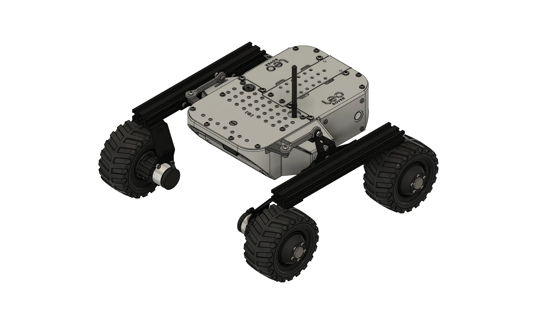 Isometric Leo Rover 3D model view