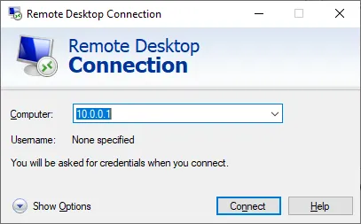 Remote Desktop Connection app