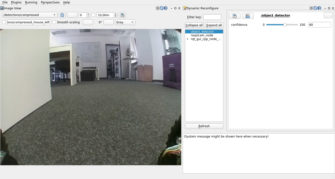 rqt setup for object detection with leo rover