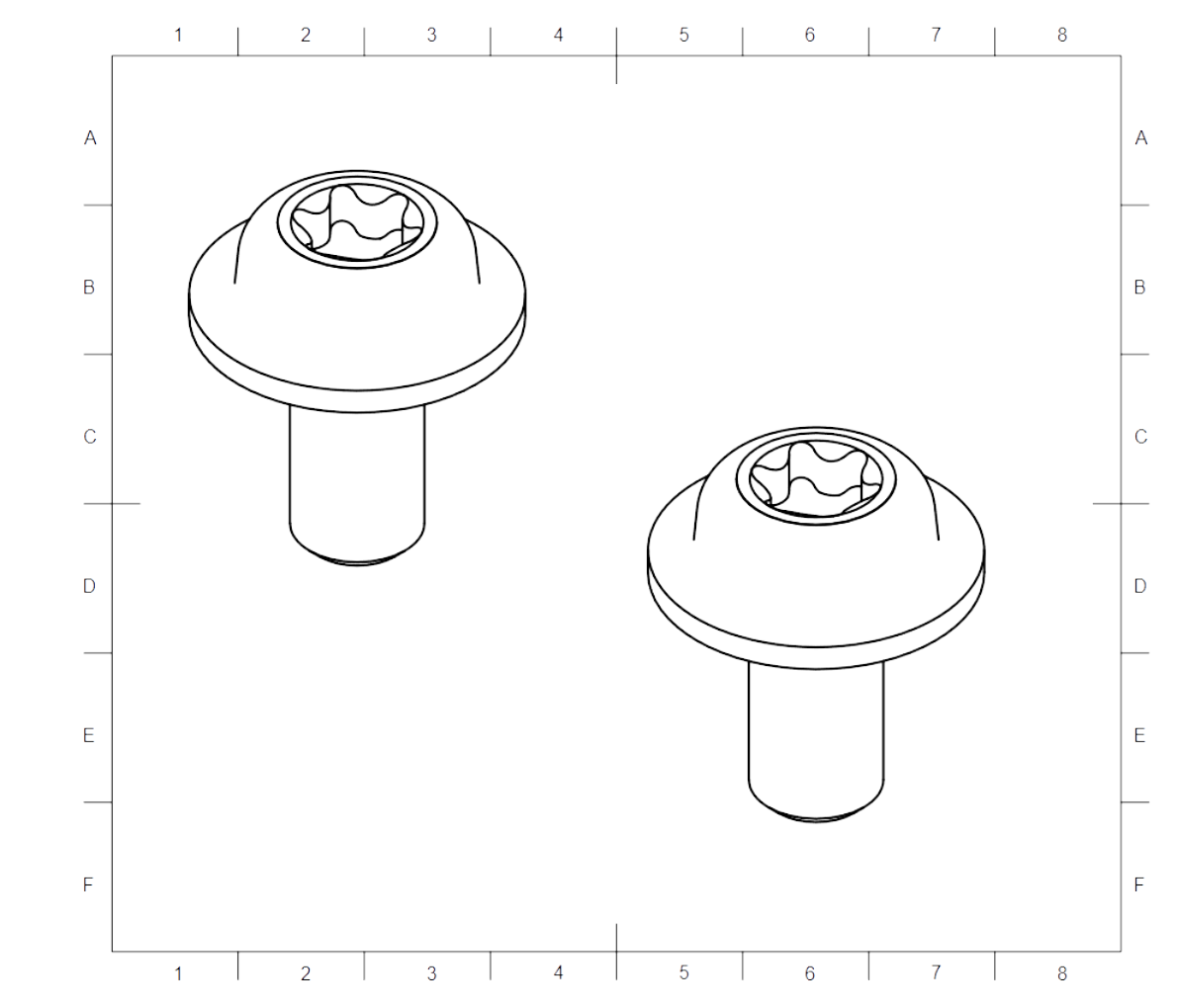 4x M4x8 torx screw