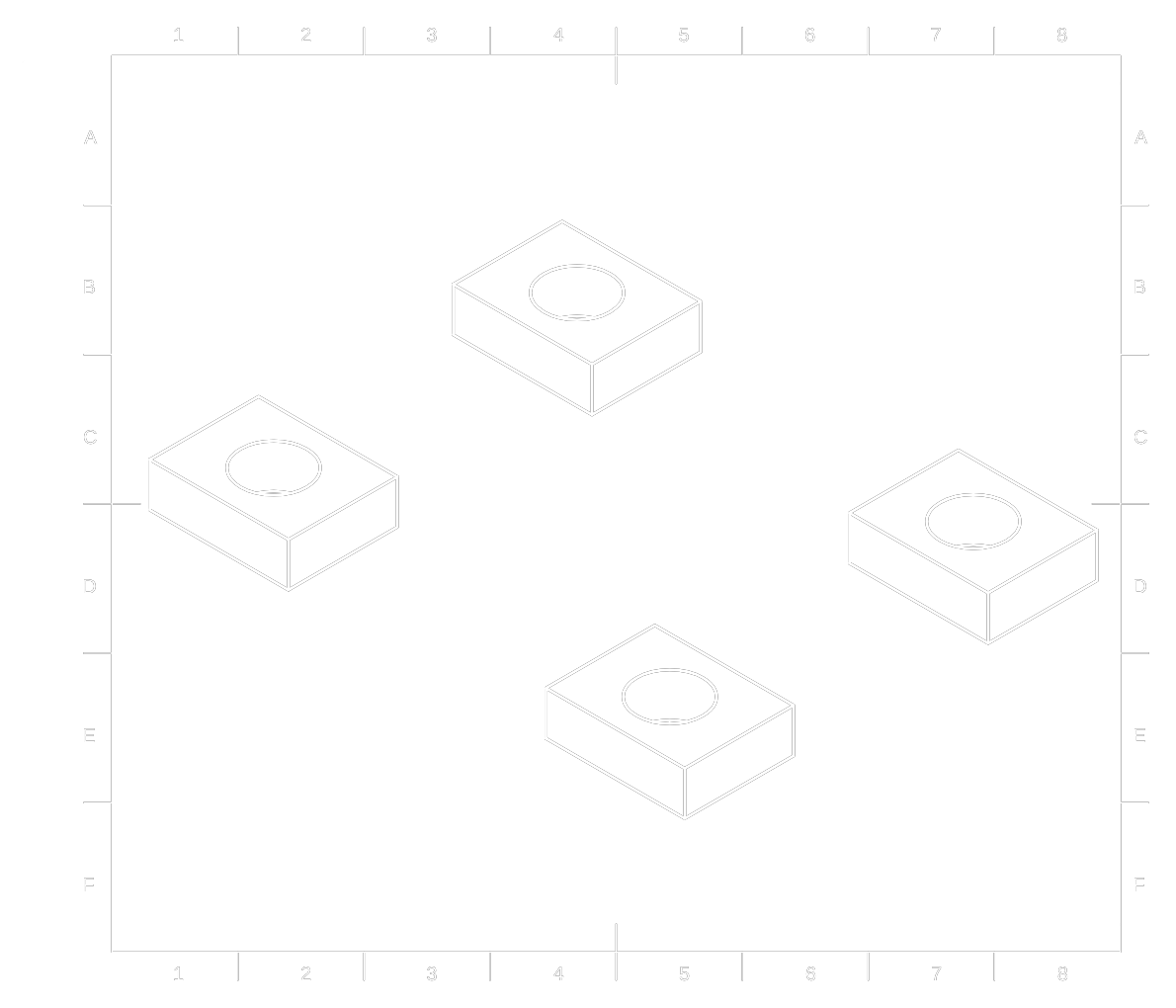 4x M4 square nut