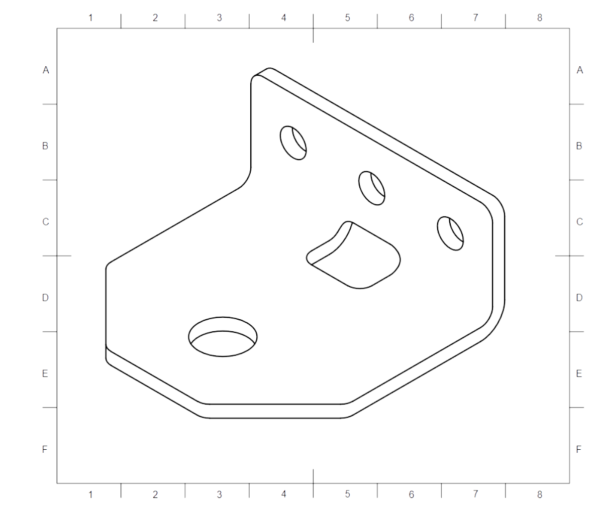 Differential bar metal plate