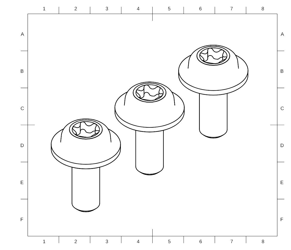 3x M4x10 torx screw