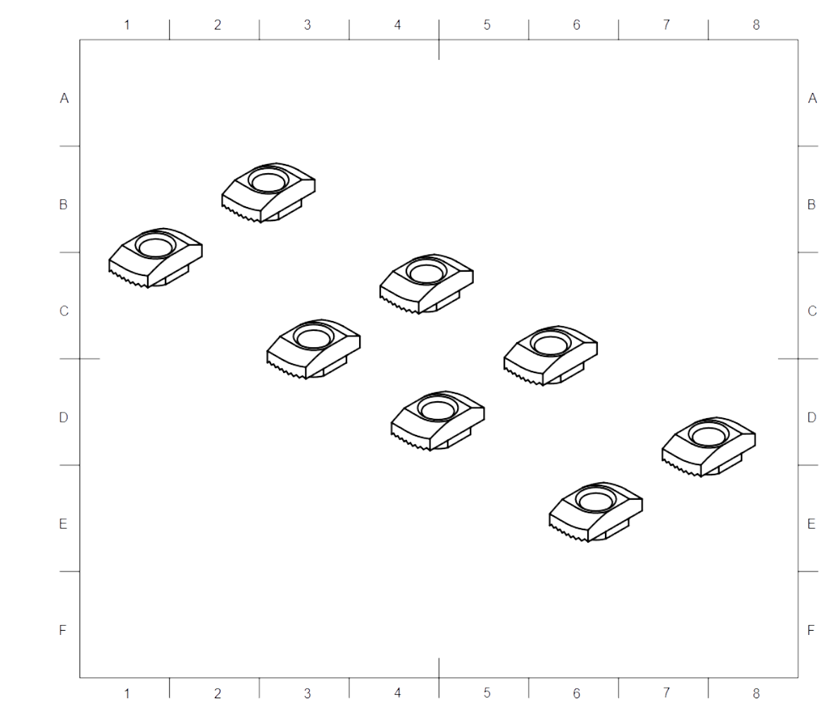 8x M5 T-nut