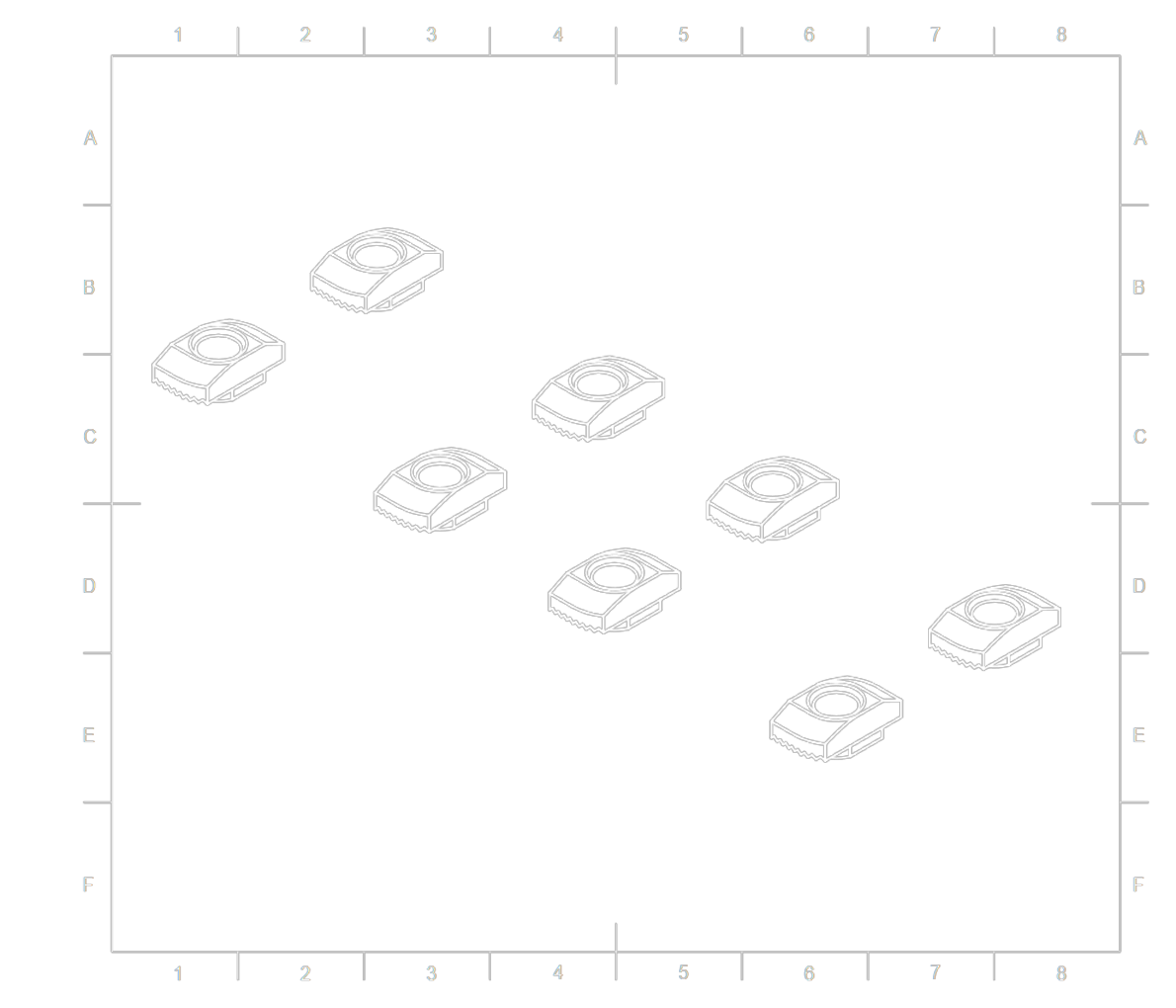 8x M5 T-nut