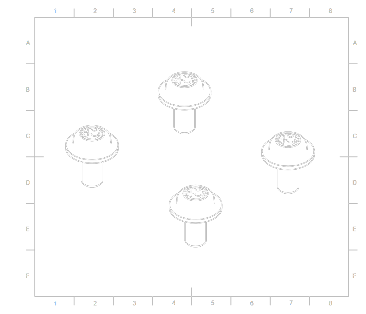 4x M4x8 torx screw