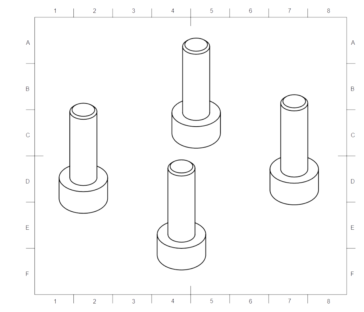 4x M4x16 screw