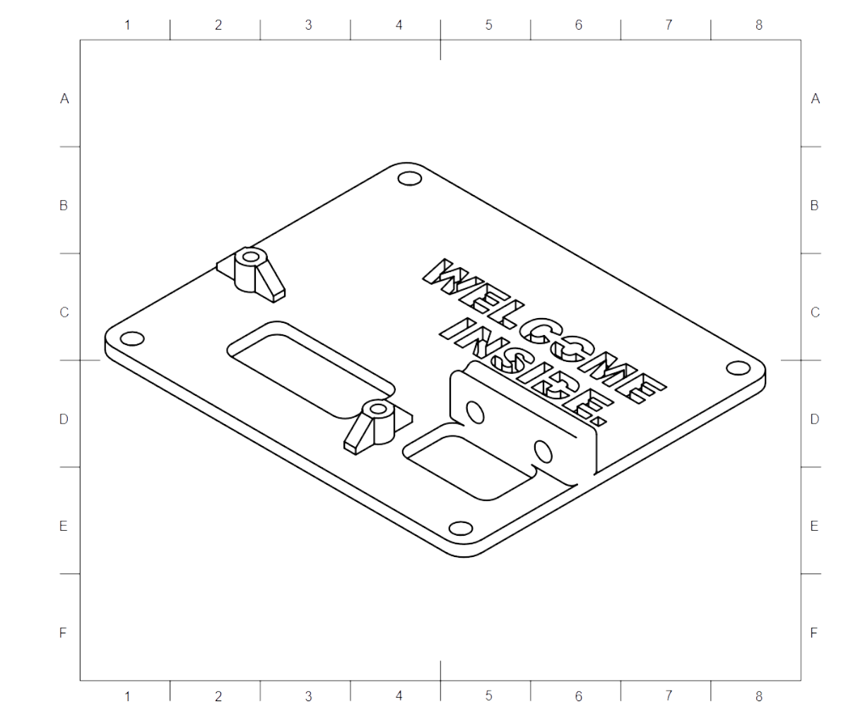 Plastic electronics stack cover