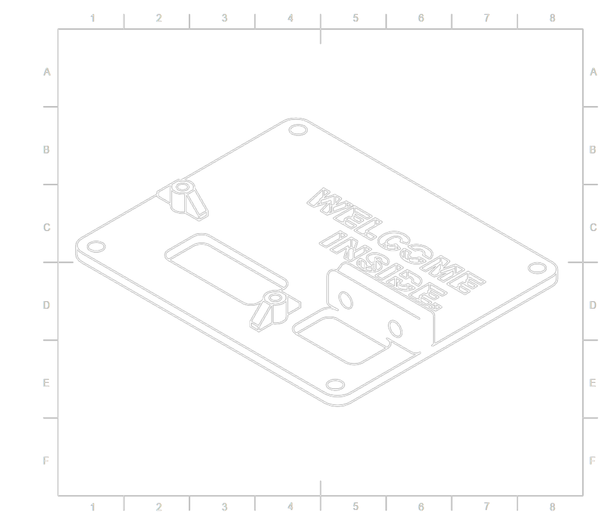 Plastic electronics stack cover