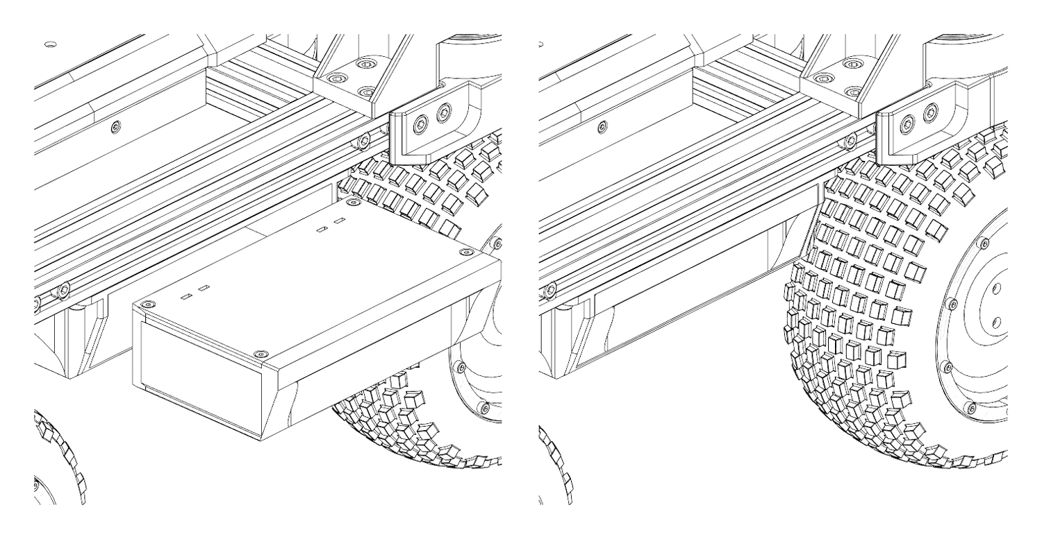 Raph's battery removed and inserted