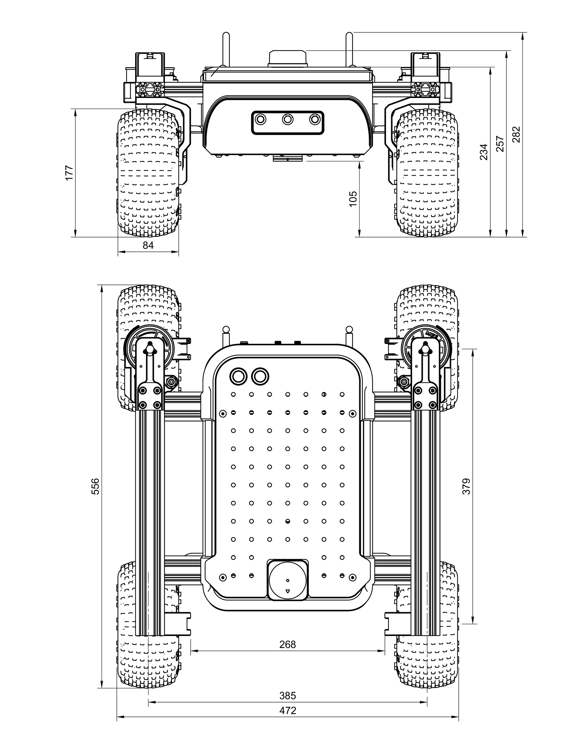 Main dimensions of Raph Rover